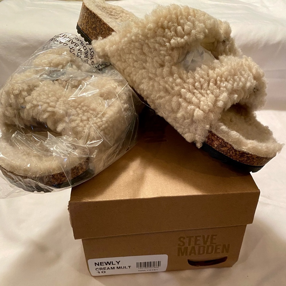 Steve Madden Newly Slides. Women’s Sz 10.